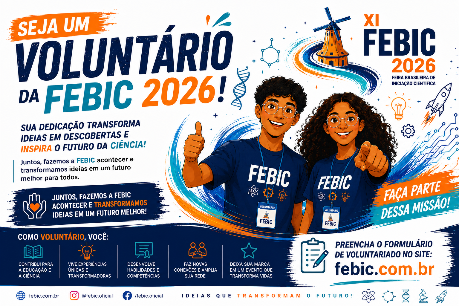 Seja Voluntário da FEBIC