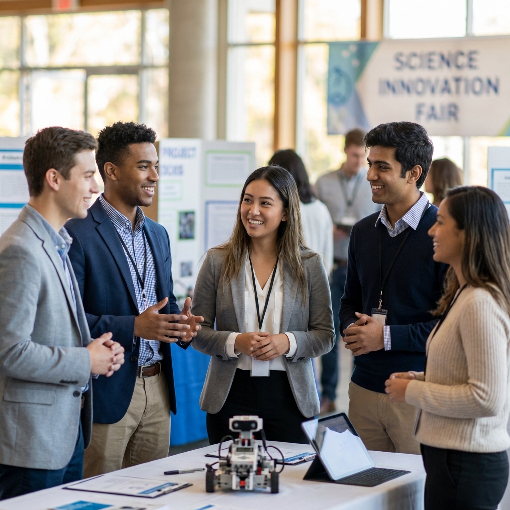 Equipe IBIC - Voluntários em Feira Científica